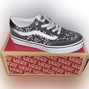 VANS BROOKLYN LS STARS SKATE SHOES Size 4 (Big Girls)